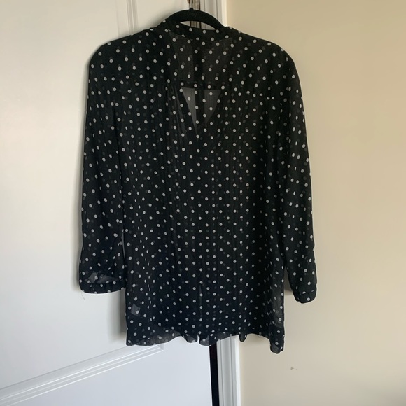 Black and white polka dot shirt - Picture 4 of 4